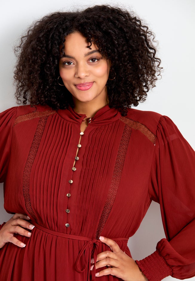 Jasmine Long Sleeve Tiered Maxi Dress image number 3