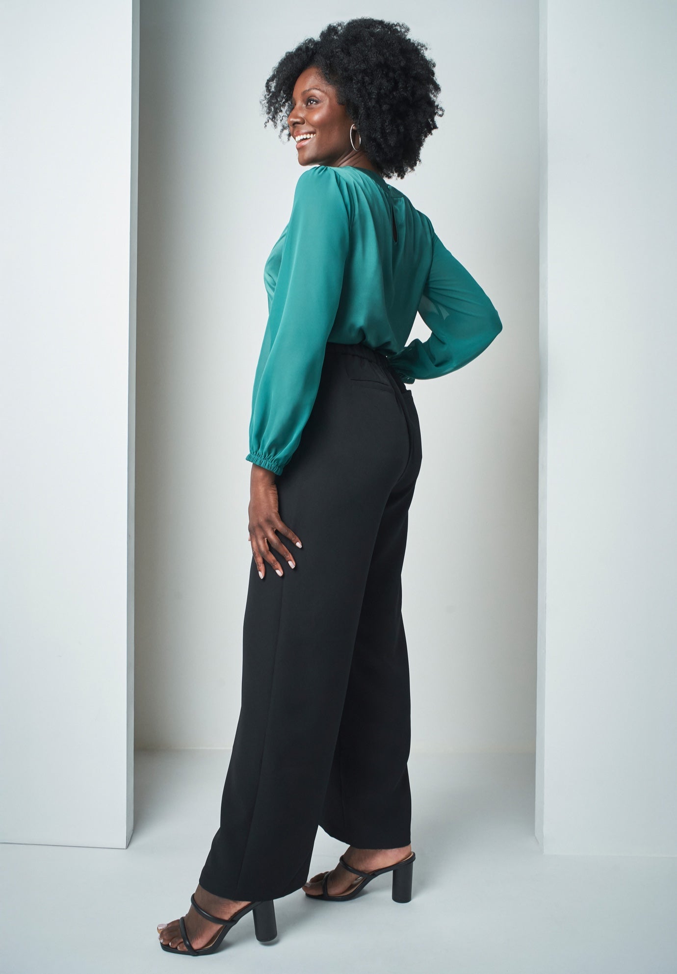 Georgette Keyhole Blouse image number 2