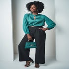 Georgette Keyhole Blouse image number null