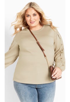 Elena Button Top