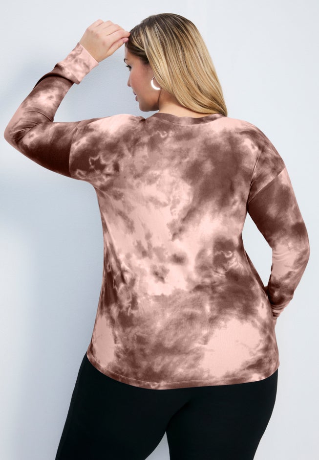 Skylar Tie Dye Hacci Top image number 1