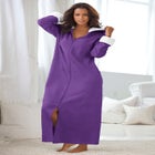 Sherpa-Lined Long Hooded Robe image number 3