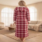 Sherpa-Lined Long Hooded Robe image number 1