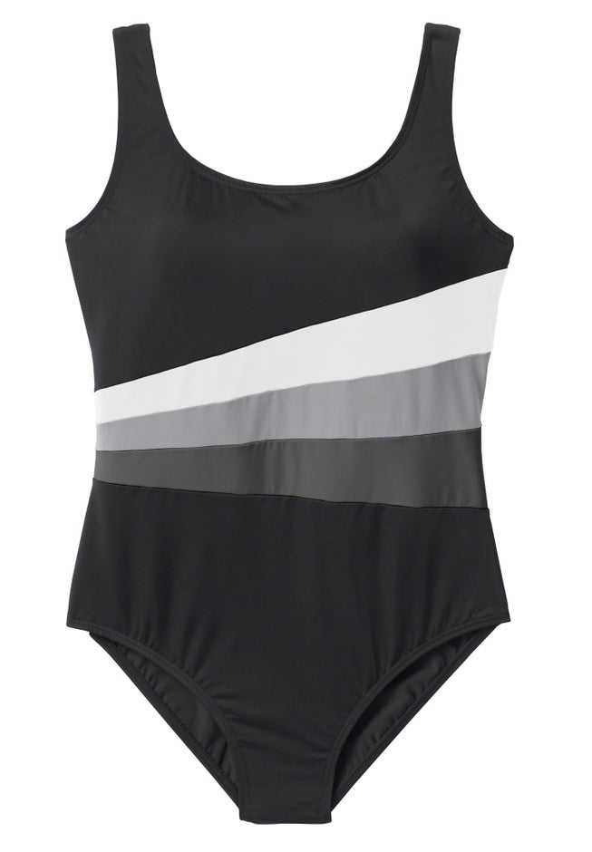 Colorblock One-Piece image number 1