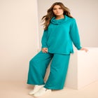 Comfort+ Fleece Cowl Neck Sweatshirt image number null