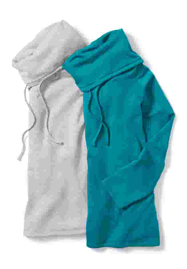 Comfort+ Fleece Cowl Neck Sweatshirt image number 3