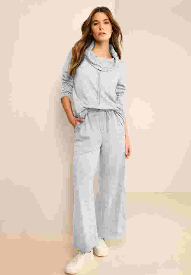 Comfort+ Fleece Cowl Neck Sweatshirt image number 1