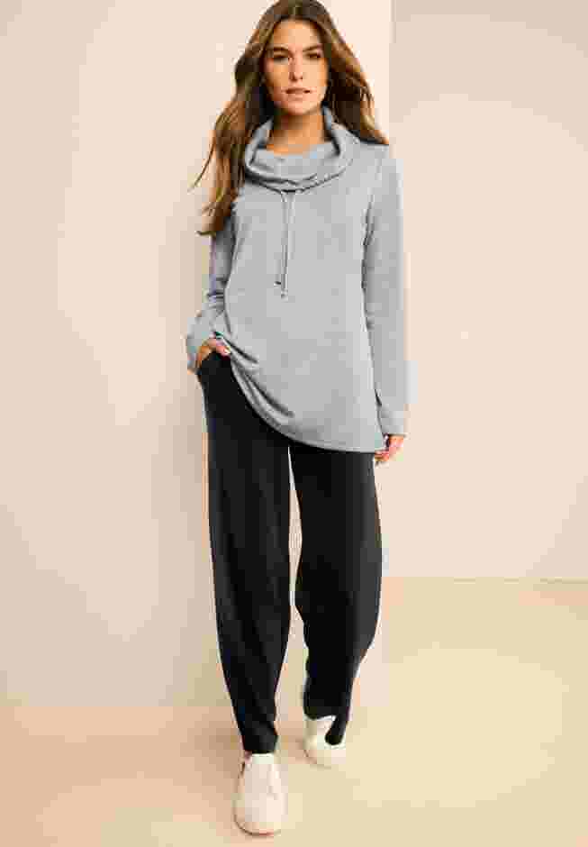Comfort+ Fleece Cowl Neck Sweatshirt image number 0