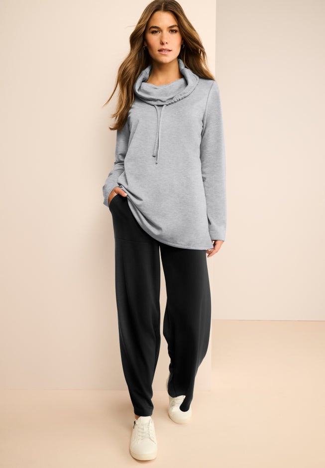 Comfort+ Fleece Cowl Neck Sweatshirt image number 0