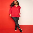 Comfort+ Fleece V Neck Hooded Sweatshirt image number null