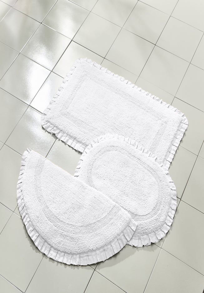 Rectangle Ruffle Bath Rug image number 1