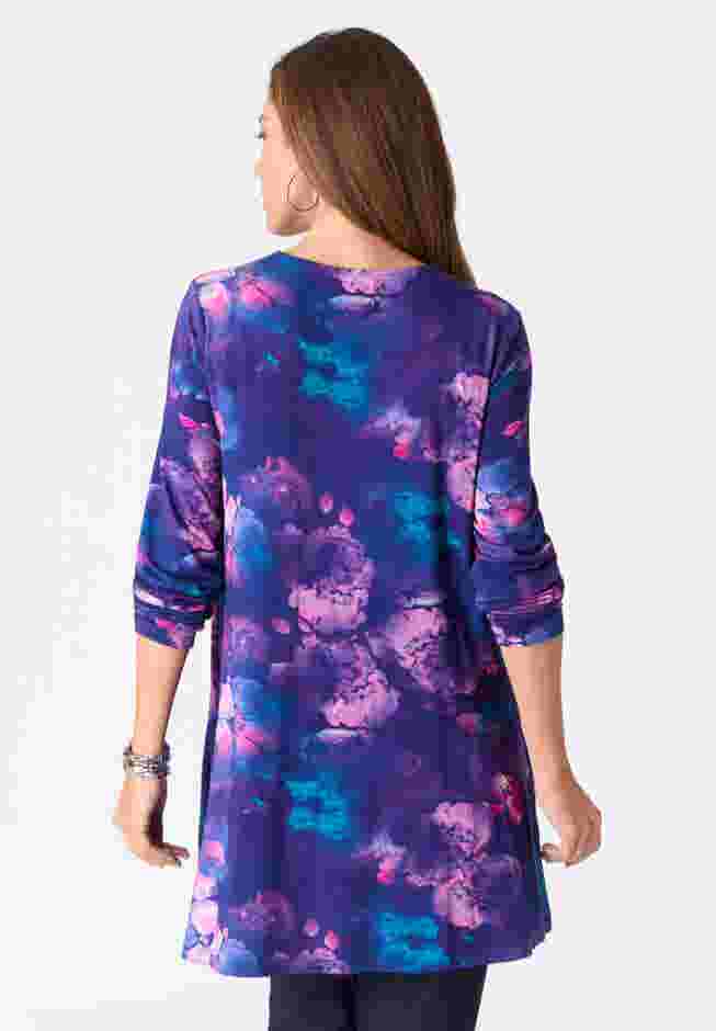 Ultra Drape V Neck Swing Tunic image number 1