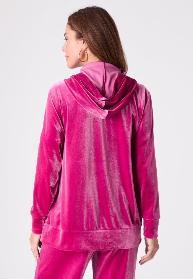 Velour Hoodie And Jogger Set image number 3