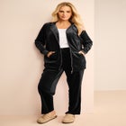 Velour Hoodie And Jogger Set image number null