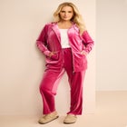 Velour Hoodie And Jogger Set image number null