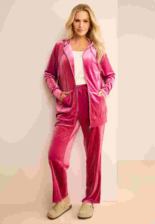 Velour Hoodie And Jogger Set image number 0