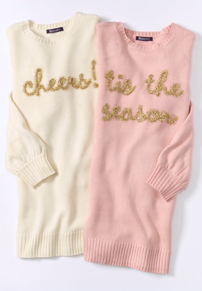 Embroidered Metallic Sweater image number 2