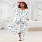 Dreams & Co.® V-Neck Pajama & Headband Set image number null