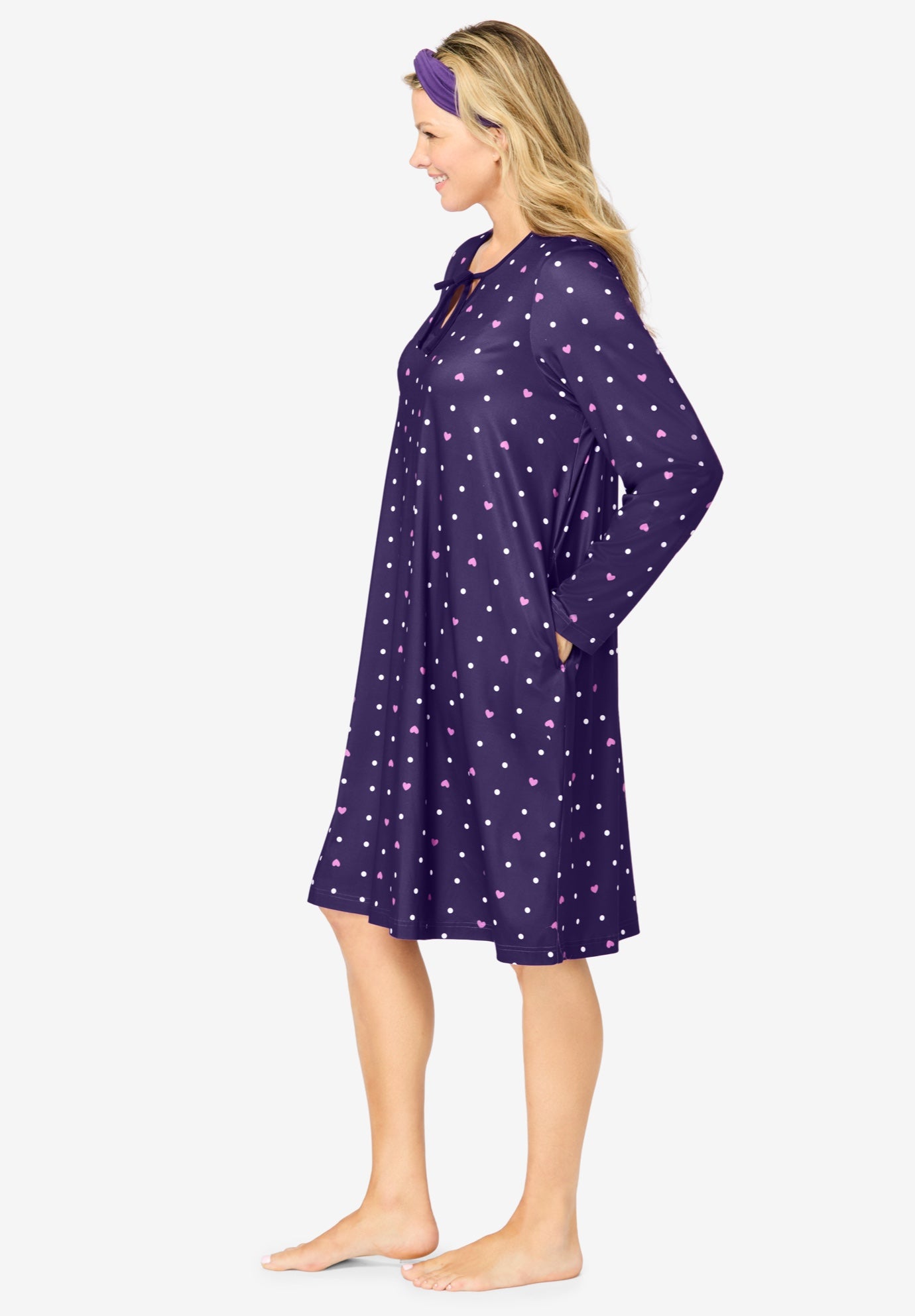 Dreams & Co.&reg; Keyhole Gown & Headband image number 2