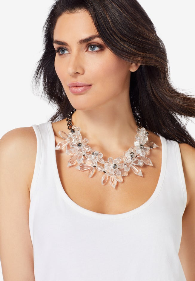 Floral Cluster Necklace image number 0