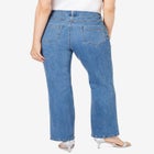 Plus Size Invisible Stretch® Iconic Sequin-Embellished Bootcut Jean image number null