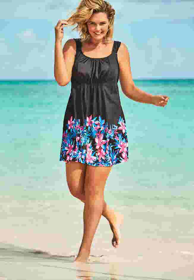 Smocked Swim Dress Set image number 0