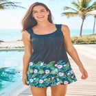 Smocked Swim Dress Set image number null