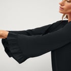 Long Ruffle Sleeve A-line Dress image number null