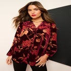 Velvet Burnout Blouse image number null