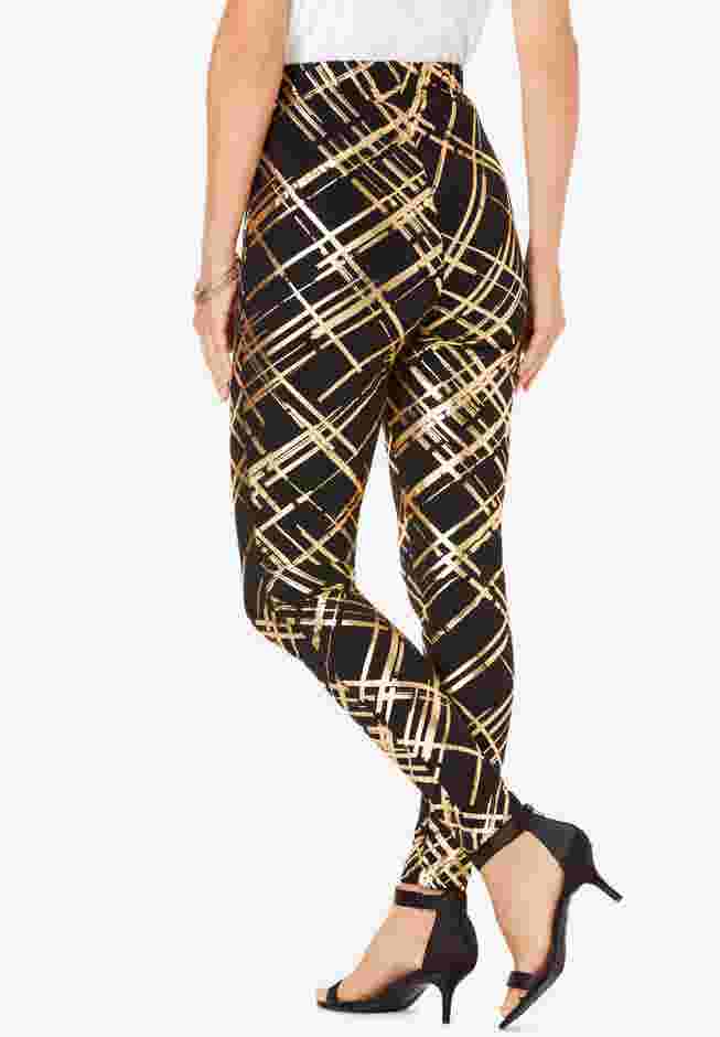 Foil-Print Legging image number 1
