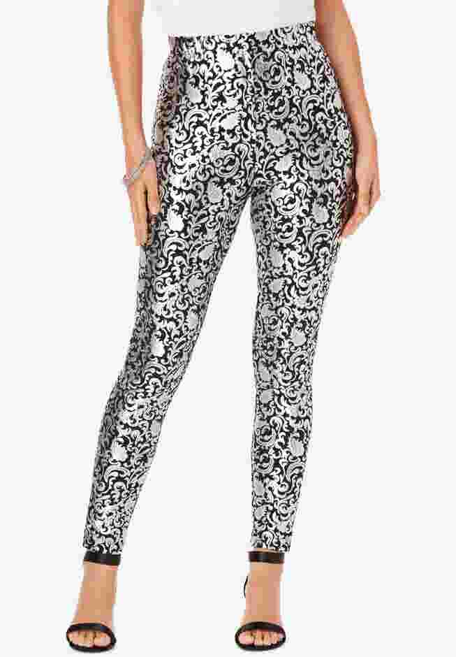 Foil-Print Legging image number 0