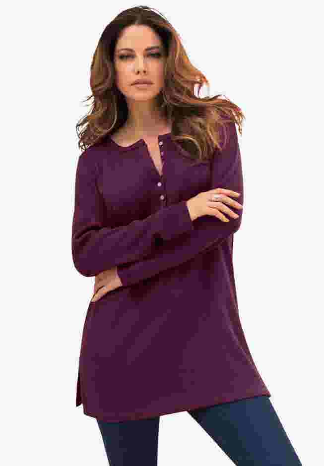 Thermal Henley Tunic image number 3