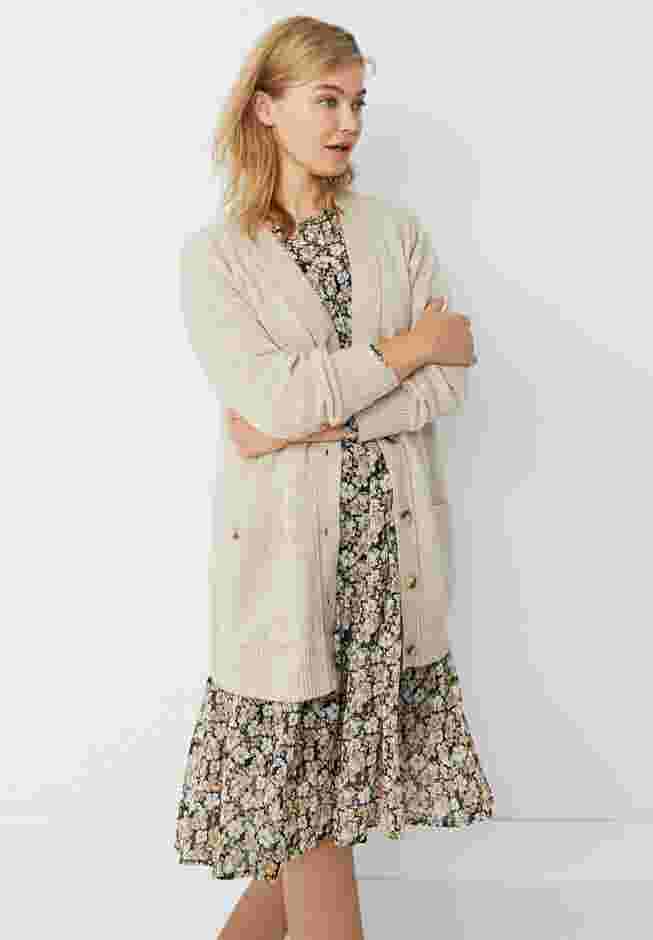 Sheer Overlay Tiered Dress image number 3