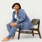 French Terry Zip-Front Hoodie With Zip Pockets image number null