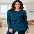 Plus Size Cotton Ultimate Long Sleeve Crewneck Tee image number null