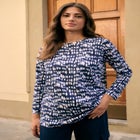 Plus Size Cotton Ultimate Long Sleeve Crewneck Tee image number null