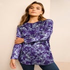 Plus Size Ultimate Cotton Crewneck Long Sleeve Tee image number null
