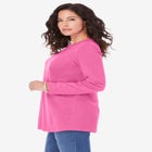 Plus Size Cotton Ultimate Long Sleeve Crewneck Tee image number null