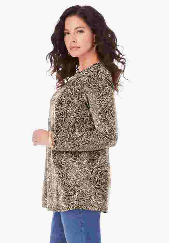 Plus Size Cotton Ultimate Long Sleeve Crewneck Tee image number 2