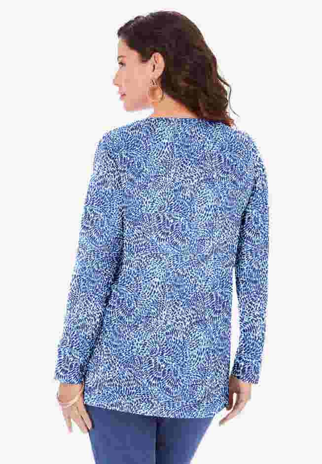 Plus Size Cotton Ultimate Long Sleeve Crewneck Tee image number 1