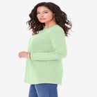 Plus Size Cotton Ultimate Long Sleeve Crewneck Tee image number null