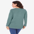 Plus Size Ultimate Cotton Crewneck Long Sleeve Tee image number 1