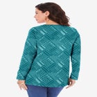 Plus Size Cotton Ultimate Long Sleeve Crewneck Tee image number null