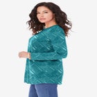 Plus Size Cotton Ultimate Long Sleeve Crewneck Tee image number null