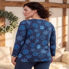Plus Size Ultimate Cotton Crewneck Long Sleeve Tee image number 1