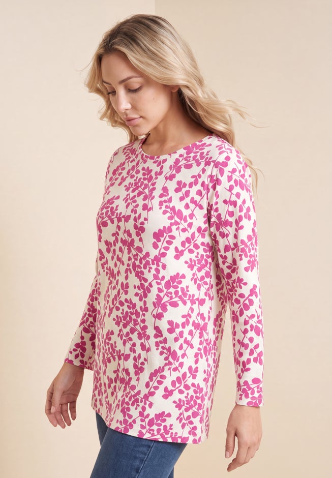 Plus Size Ultimate Cotton Crewneck Long Sleeve Tee image number 2