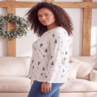 Plus Size Ultimate Cotton Crewneck Long Sleeve Tee image number 2