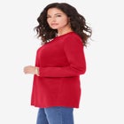 Plus Size Cotton Ultimate Long Sleeve Crewneck Tee image number null