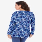 Plus Size Cotton Ultimate Long Sleeve Crewneck Tee image number null