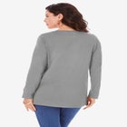 Plus Size Cotton Ultimate Long Sleeve Crewneck Tee image number null